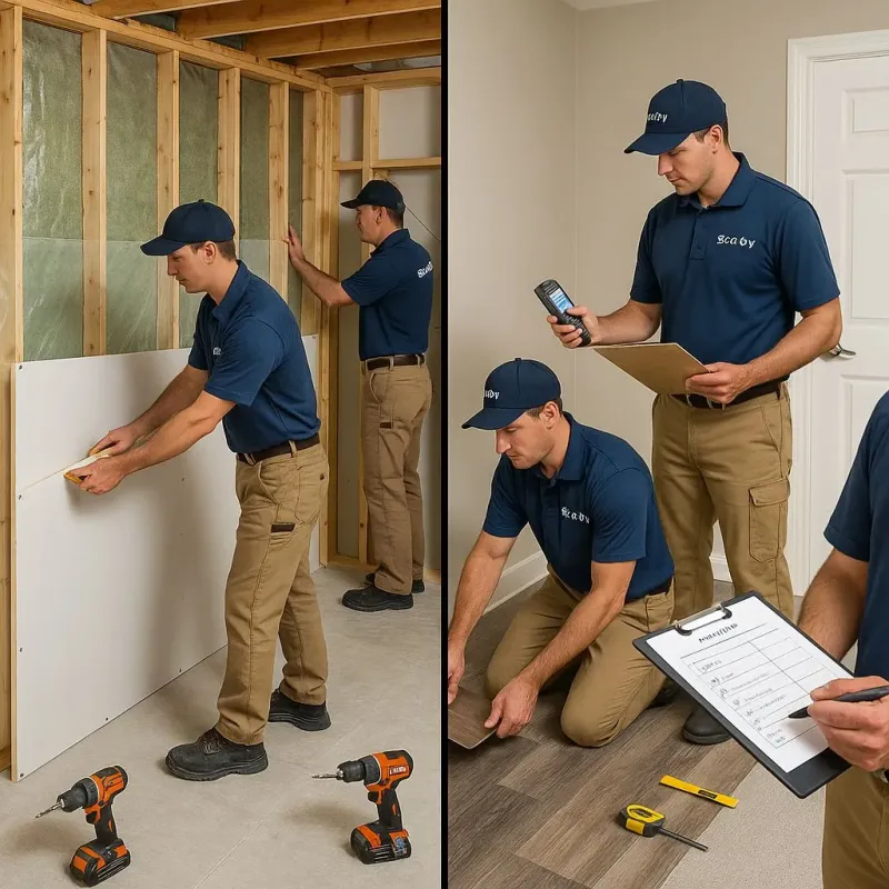 Repairs and Reconstruction process in West Baraboo, WI